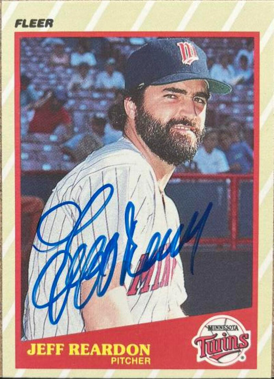 Jeff Reardon Autographed 1989 Fleer Superstars #34