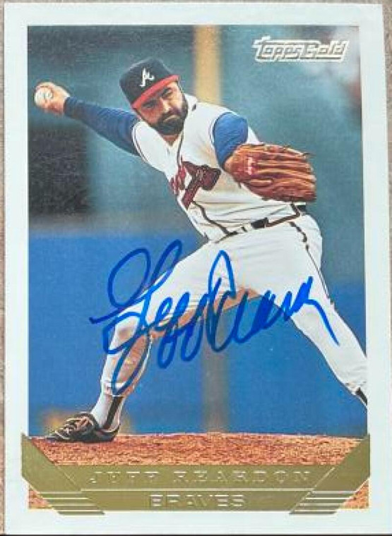 Jeff Reardon Autographed 1993 Topps Gold #475