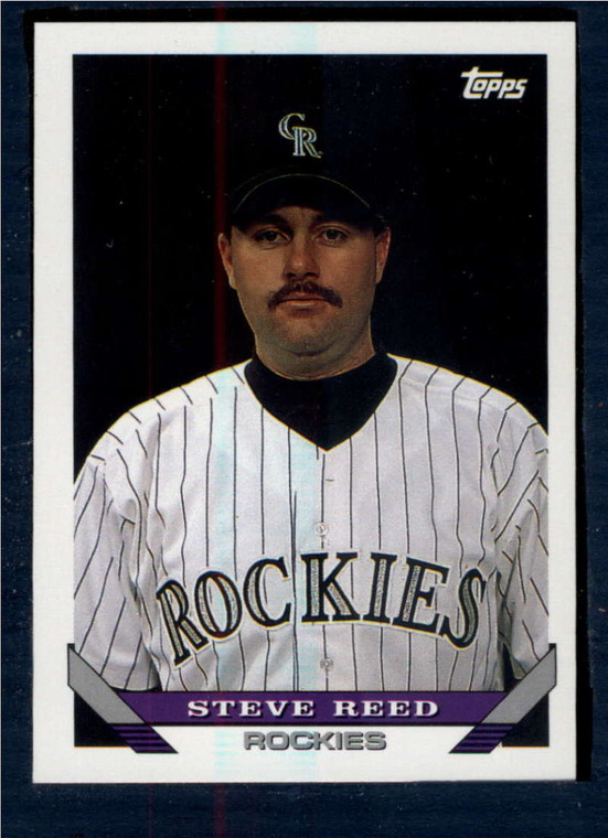 1993 Topps #461 Steve Reed VG RC Rookie Colorado Rockies 
