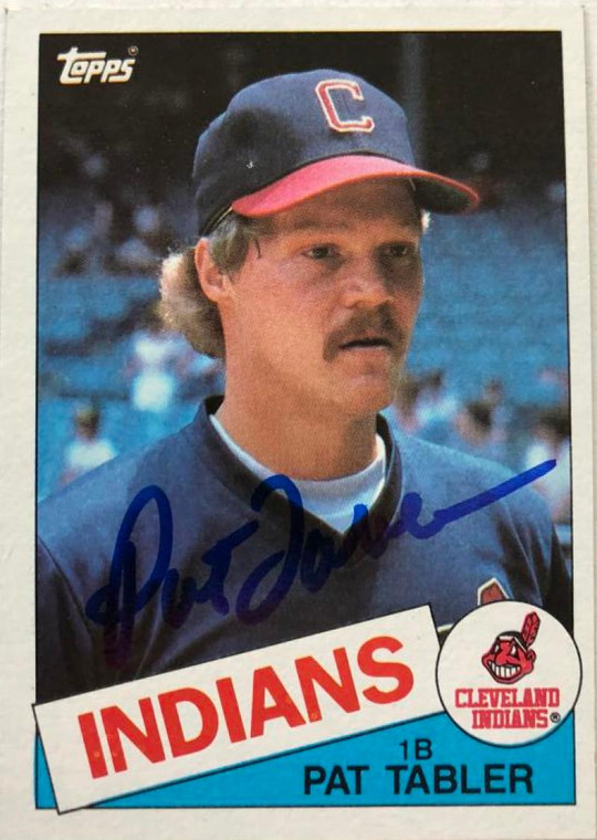 Pat Tabler Autographed 1985 Topps #158