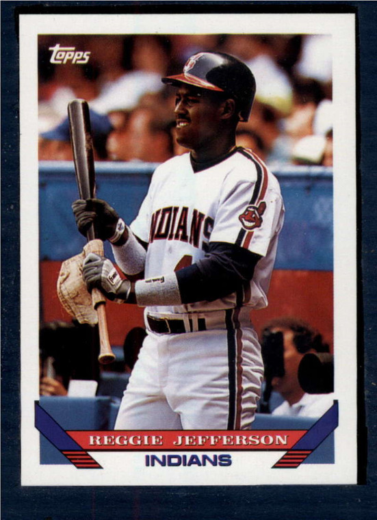 1993 Topps #496 Reggie Jefferson VG Cleveland Indians 