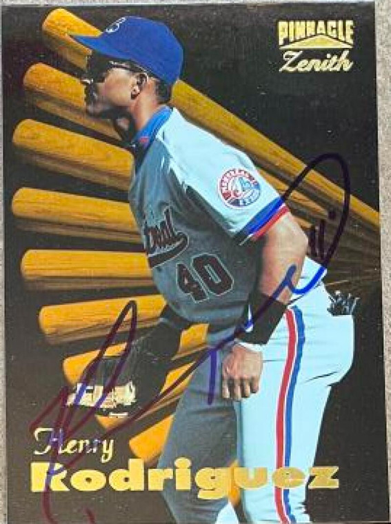 Henry Rodriguez Autographed 1996 Zenith #50