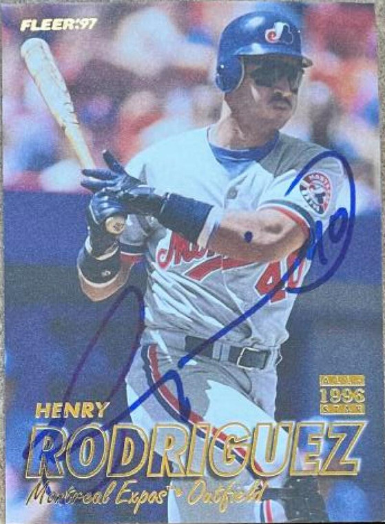 Henry Rodriguez Autographed 1997 Fleer #384