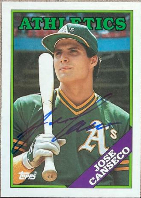 Jose Canseco Autographed 1988 Topps Tiffany #370