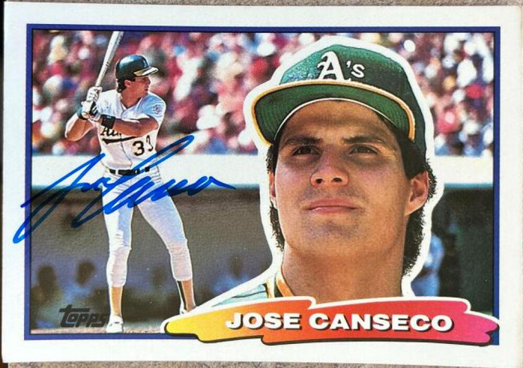 Jose Canseco Autographed 1988 Topps Big #13