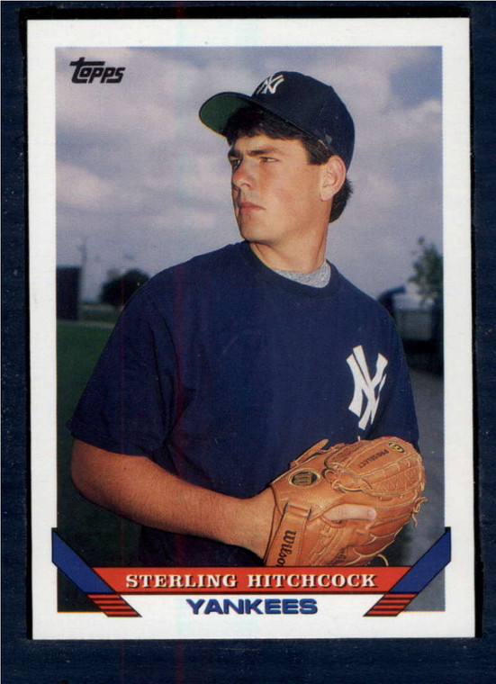 1993 Topps #530 Sterling Hitchcock VG RC Rookie New York Yankees 