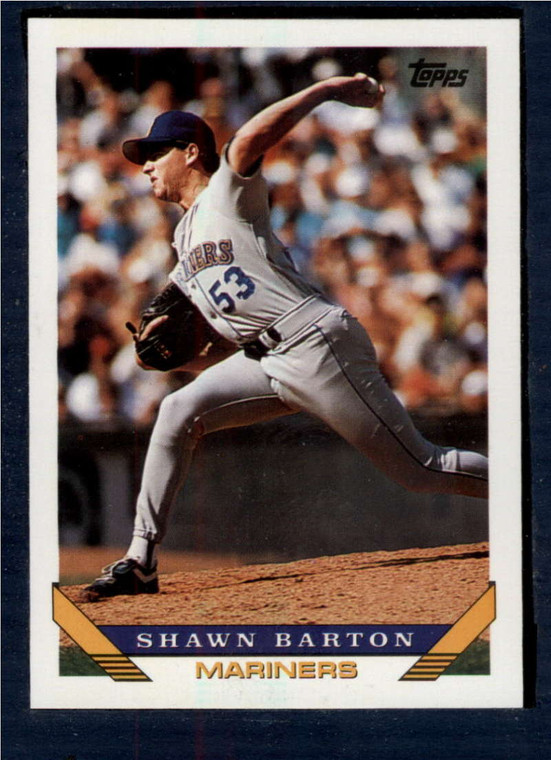 1993 Topps #569 Shawn Barton VG RC Rookie Seattle Mariners 