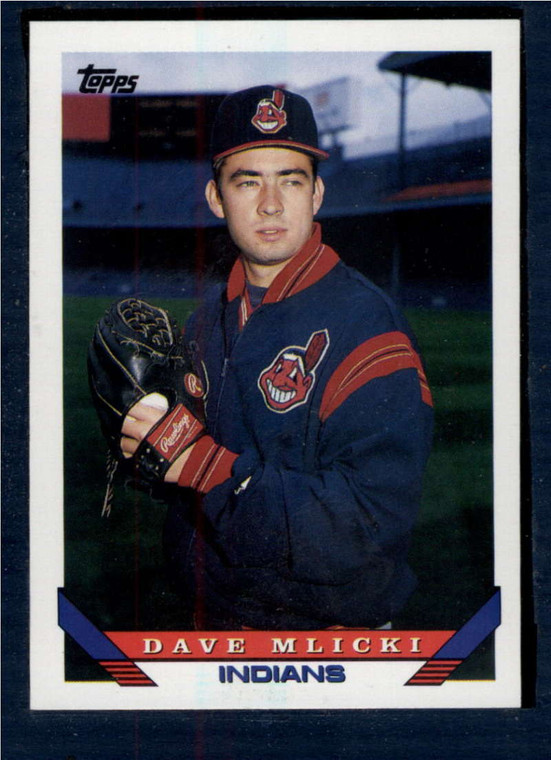 1993 Topps #571 Dave Mlicki VG Cleveland Indians 