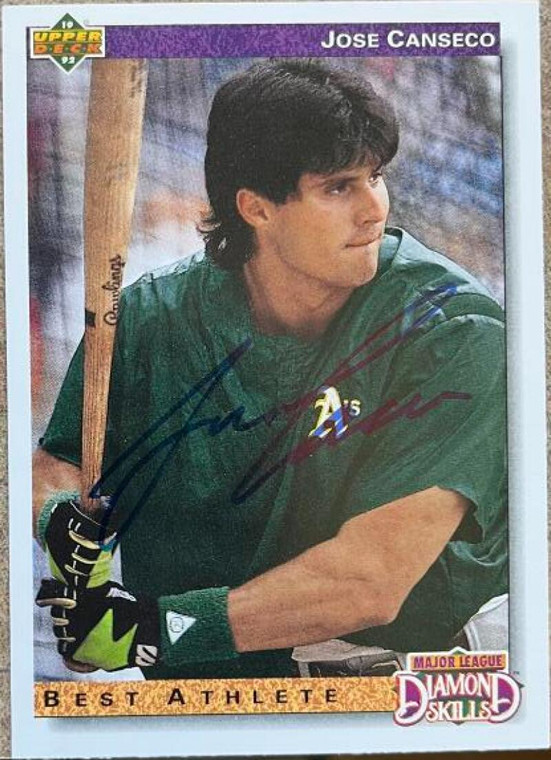 Jose Canseco Autographed 1992 Upper Deck #649