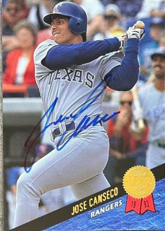 Jose Canseco Autographed 1993 Leaf #241