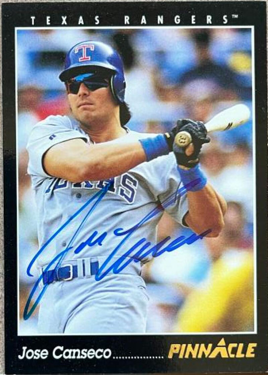 Jose Canseco Autographed 1993 Pinnacle #49