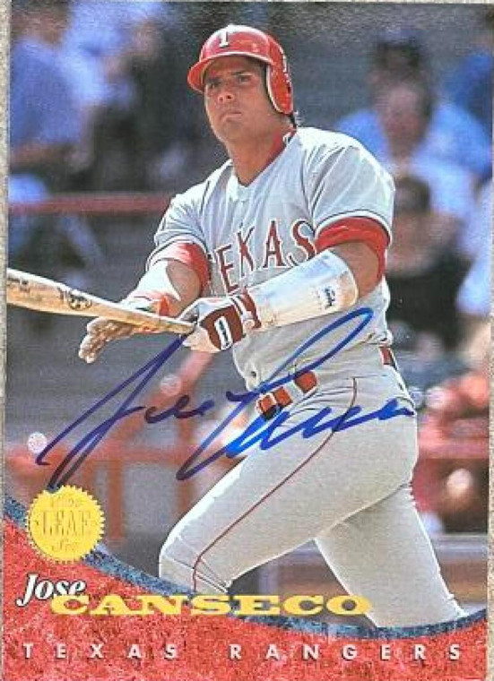Jose Canseco Autographed 1994 Leaf #249 ID: 124344