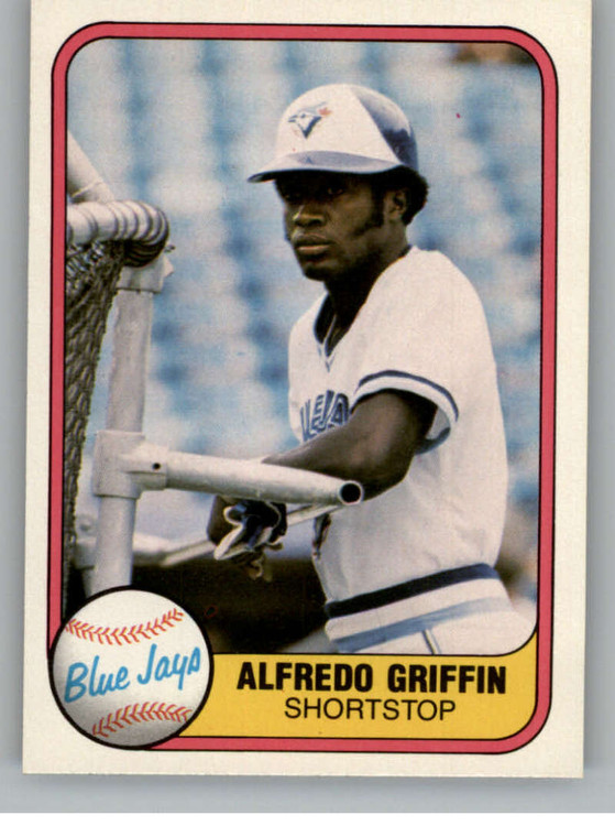 1981 Fleer #430 Alfredo Griffin VG Toronto Blue Jays 