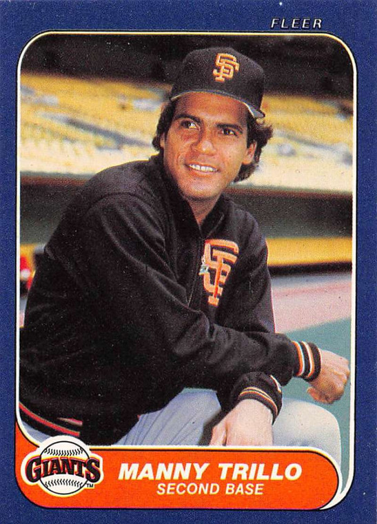 1986 Fleer #551 Manny Trillo VG San Francisco Giants 