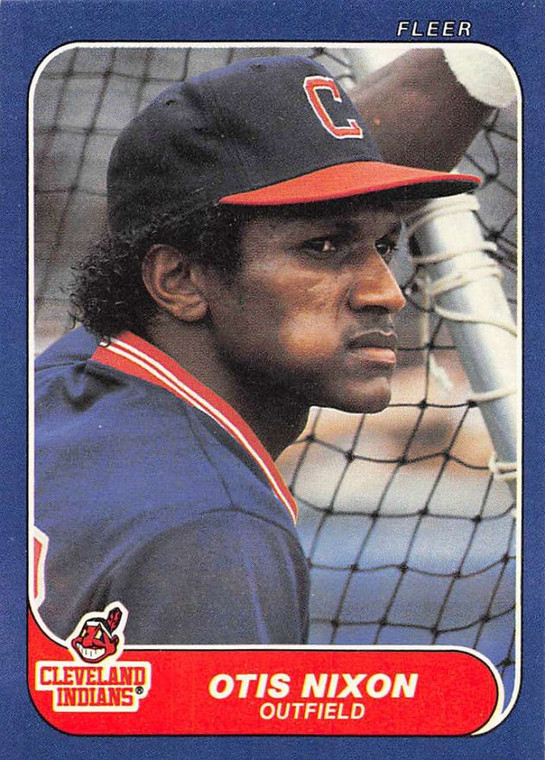1986 Fleer #591 Otis Nixon VG RC Rookie Cleveland Indians 