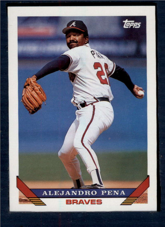 1993 Topps #198 Alejandro Pena VG Atlanta Braves 