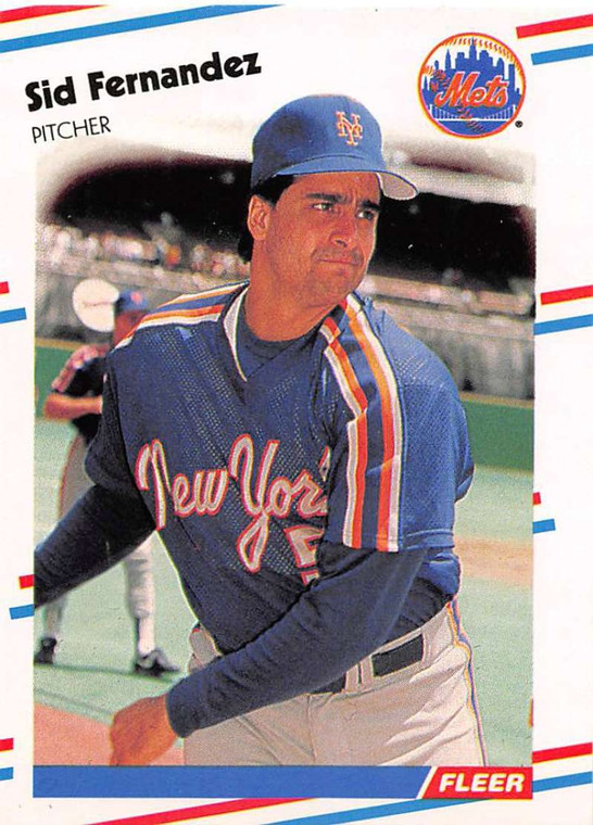 1988 Fleer #134 Sid Fernandez VG New York Mets 