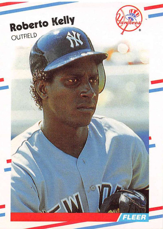 1988 Fleer #212 Roberto Kelly VG RC Rookie New York Yankees 