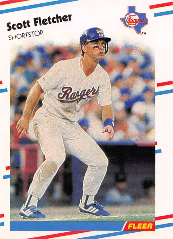 1988 Fleer #466 Scott Fletcher VG Texas Rangers 