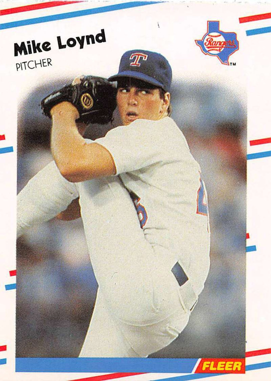 1988 Fleer #472 Mike Loynd VG Texas Rangers 