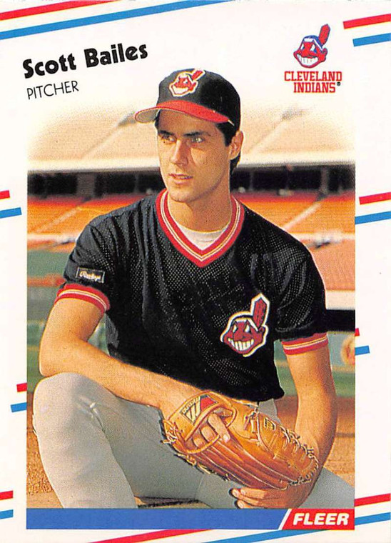 1988 Fleer #600 Scott Bailes VG Cleveland Indians 