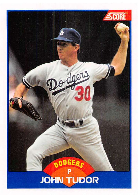 1989 Score #560 John Tudor VG Los Angeles Dodgers 