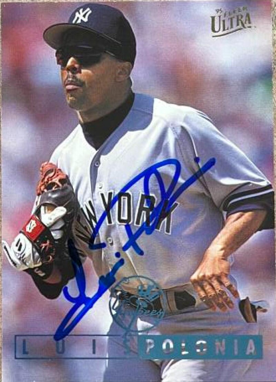 Luis Polonia Autographed 1995 Fleer Ultra #85