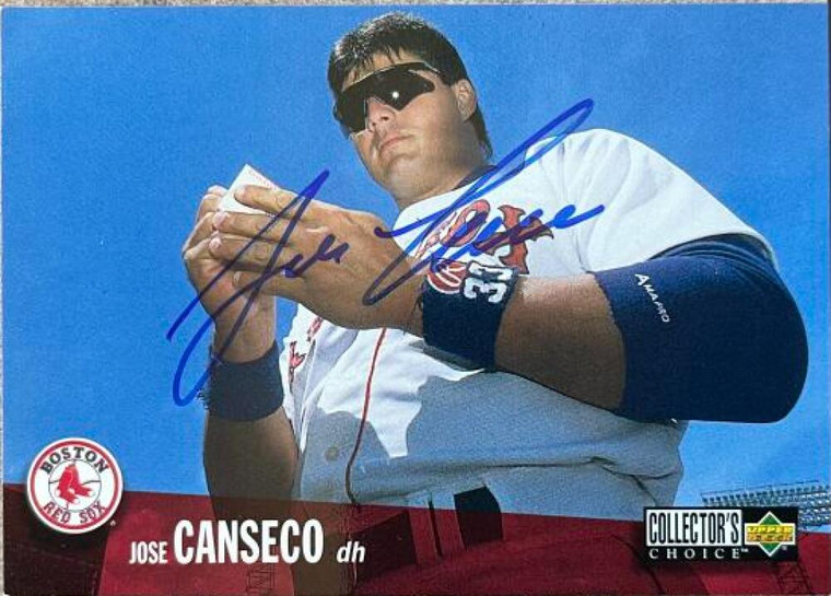 Jose Canseco Autographed 1996 Collector's Choice #475