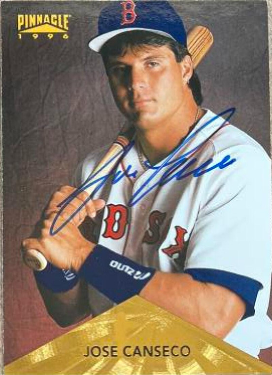 Jose Canseco Autographed 1996 Pinnacle #36