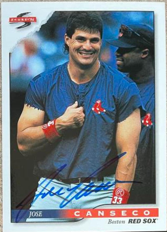 Jose Canseco Autographed 1996 Score #303