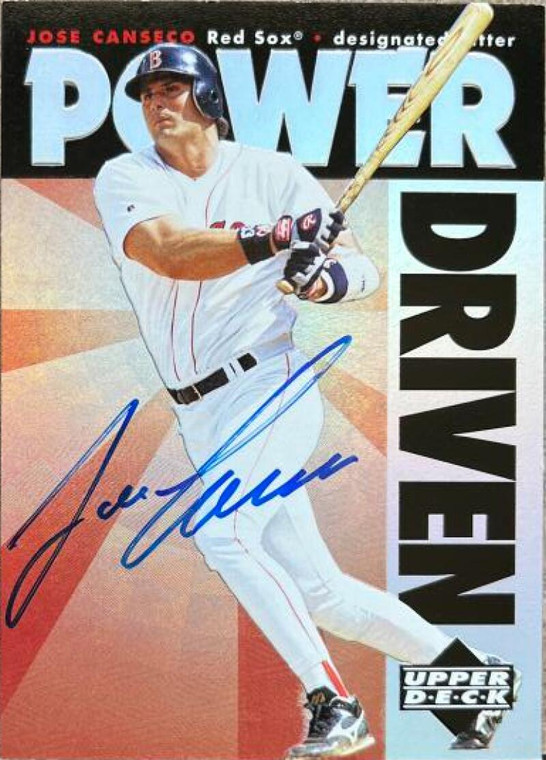 Jose Canseco Autographed 1996 Upper Deck - Power Driven #PD4