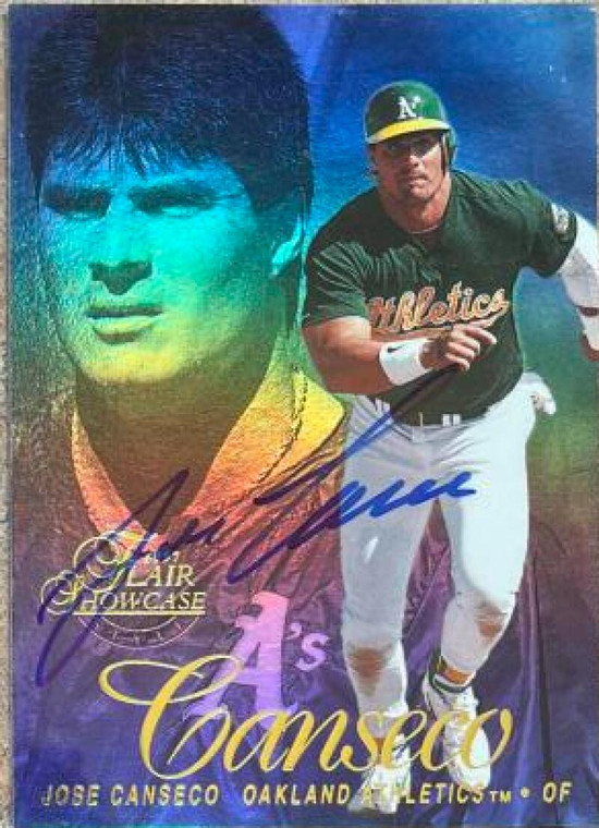 Jose Canseco Autographed 1997 Flair Showcase #109