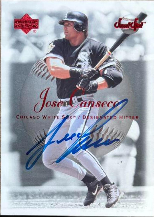 Jose Canseco Autographed 2001 Upper Deck Rookie Update - Sweet Spot Update #103