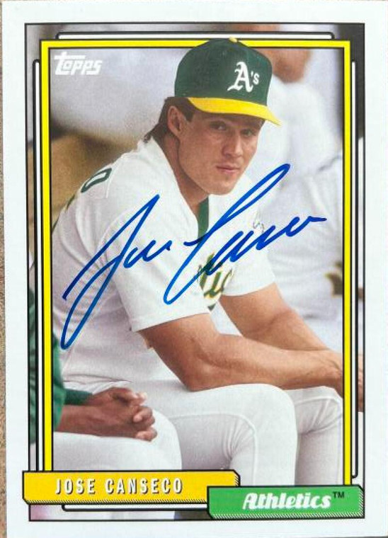SOLD 124431 Jose Canseco Autographed 2017 Topps Archives #272 UER (Ozzie Canseco Pictured)