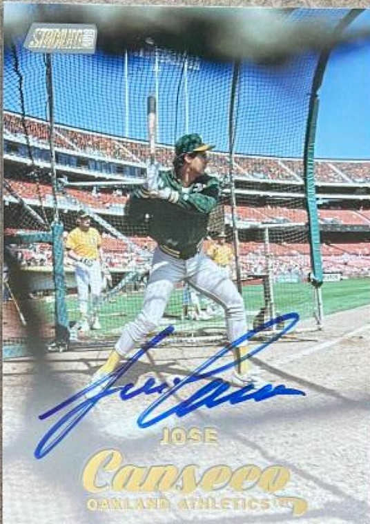 Jose Canseco Autographed 2017 Stadium Club #227
