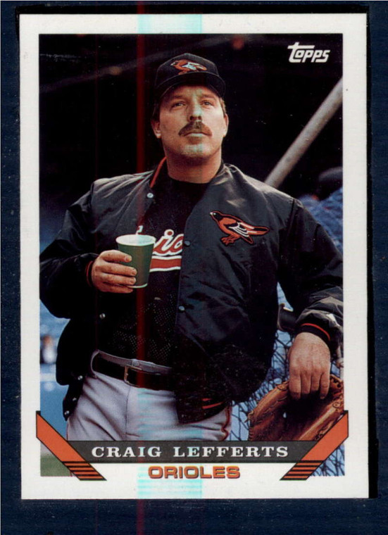 1993 Topps #617 Craig Lefferts VG Baltimore Orioles 
