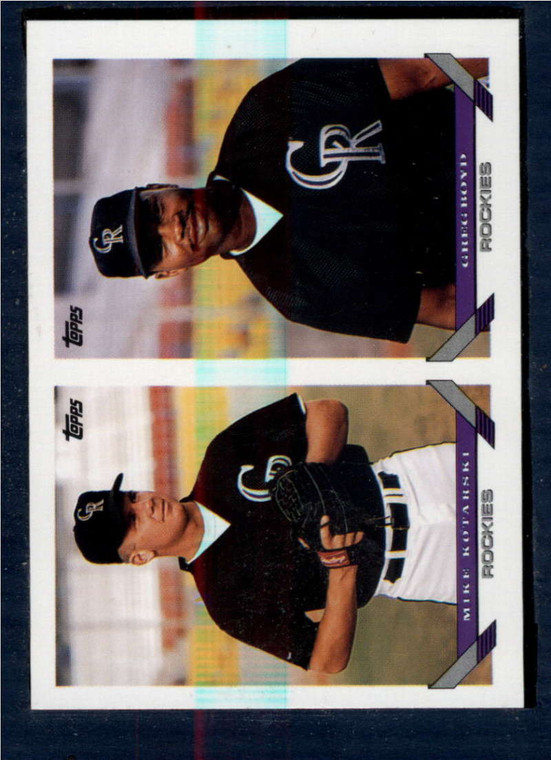 1993 Topps #621 Mike Kotarski/Greg Boyd VG RC Rookie Colorado Rockies 