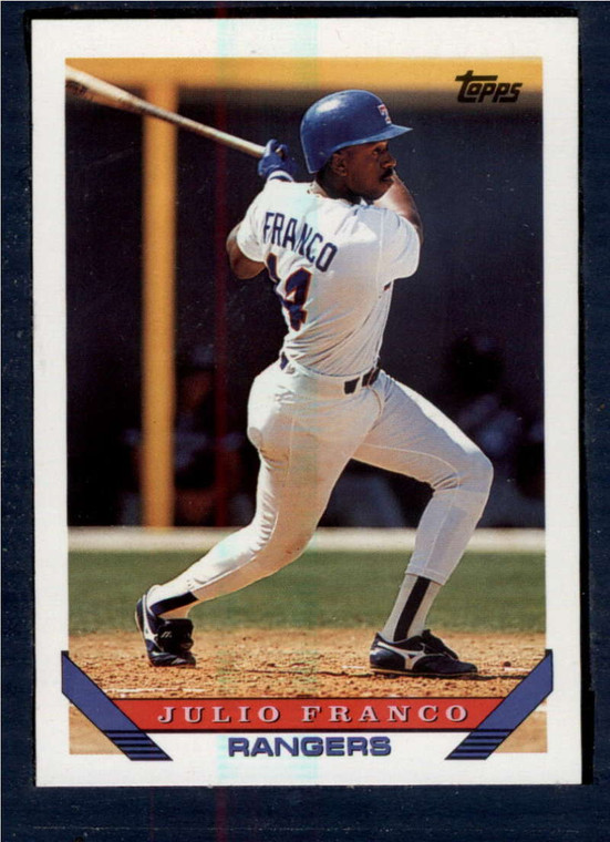 1993 Topps #670 Julio Franco VG Texas Rangers 