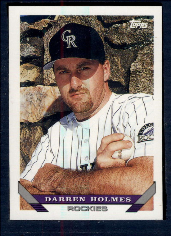 1993 Topps #681 Darren Holmes VG Colorado Rockies 