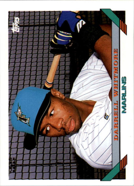 1993 Topps #697 Darrell Whitmore VG RC Rookie Florida Marlins 