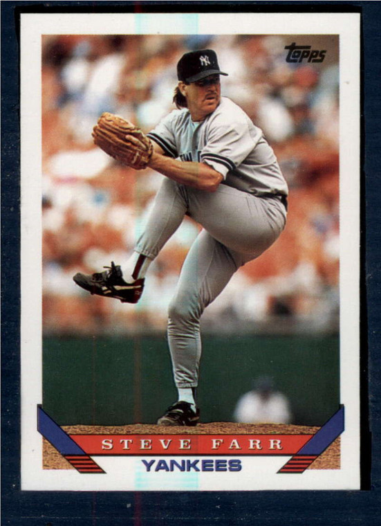 1993 Topps #717 Steve Farr VG New York Yankees 