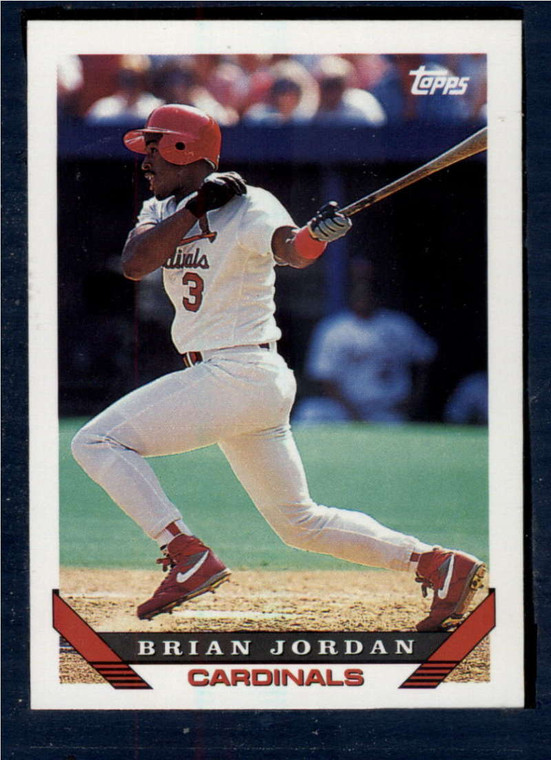 1993 Topps #754 Brian Jordan VG St. Louis Cardinals 