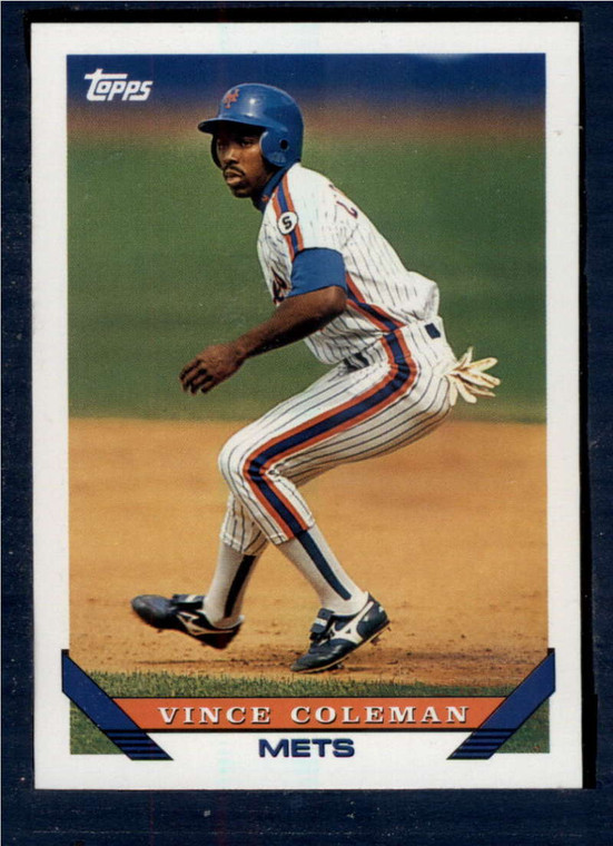 1993 Topps #765 Vince Coleman VG New York Mets 