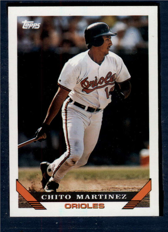 1993 Topps #772 Chito Martinez VG Baltimore Orioles 