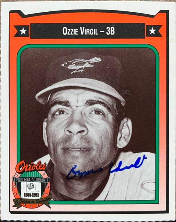 Ozzie Virgil Autographed 1991 Orioles Crown #469