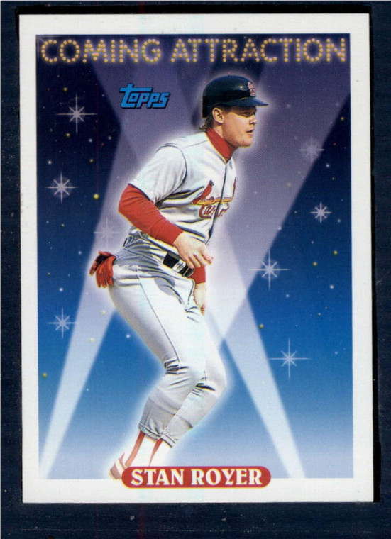 1993 Topps #820 Stan Royer VG St. Louis Cardinals 
