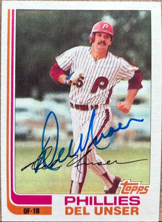 Del Unser Autographed 1982 Topps #713