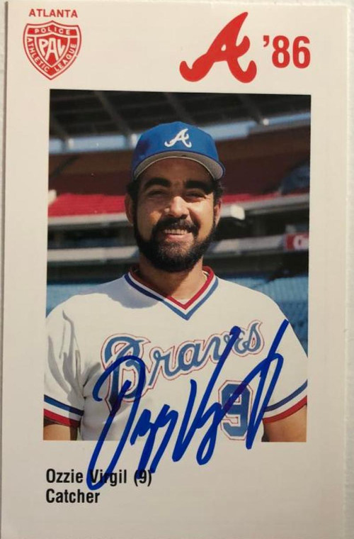 Ozzie Virgil Autographed 1986 Braves Police #9