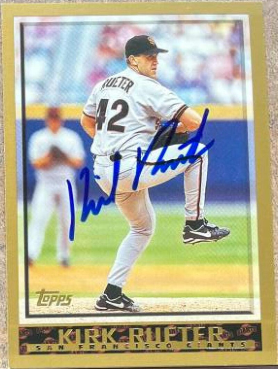 Kirk Rueter Autographed 1998 Topps #359 San Francisco Giants Card