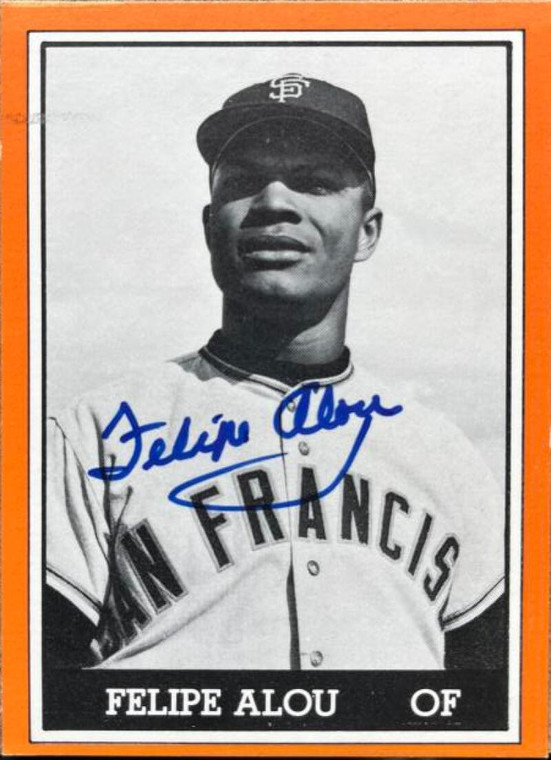 SOLD 124493 Felipe Alou Autographed 1981 TCMA San Francisco Giants #9